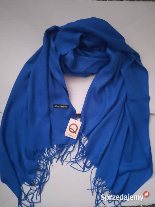 Duży szalik damski frędzle Cashmere małopolskie