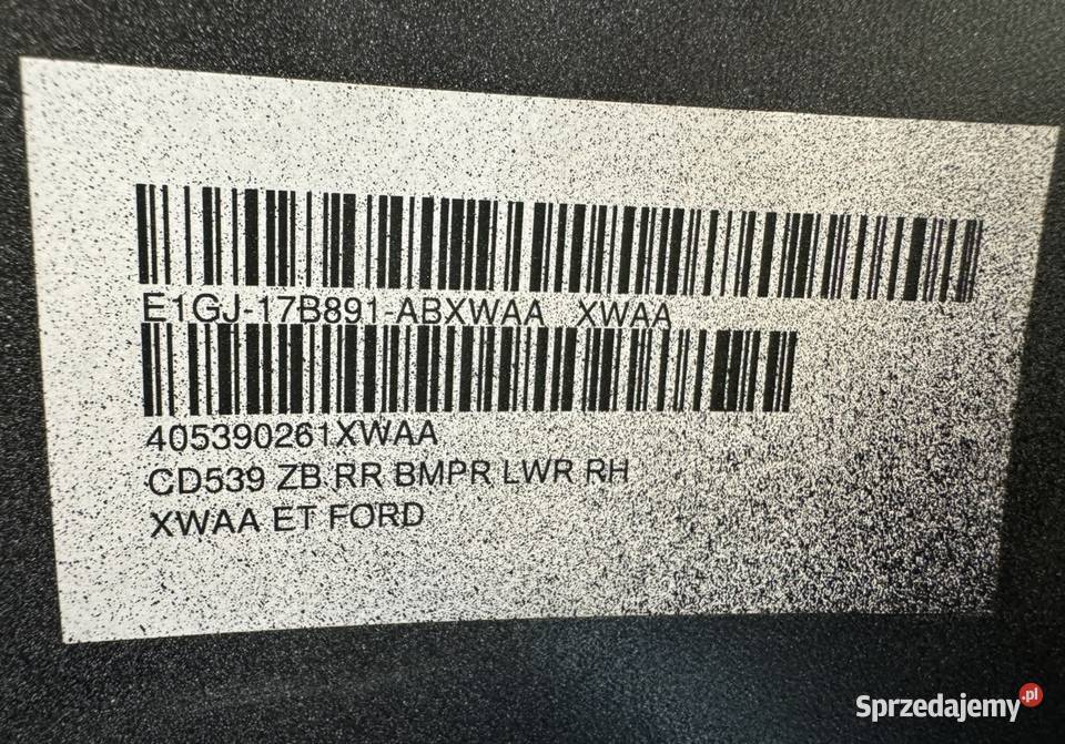 Narożnik zderzaka tył prawy rh ford s mk2 osobowe Sieraków