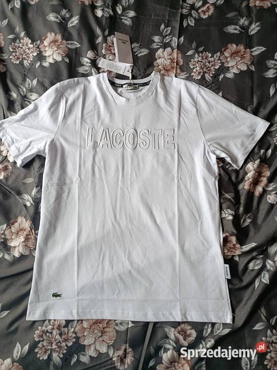 Tshirt męski Lacoste duże logo producenta kolor Lacoste Białystok