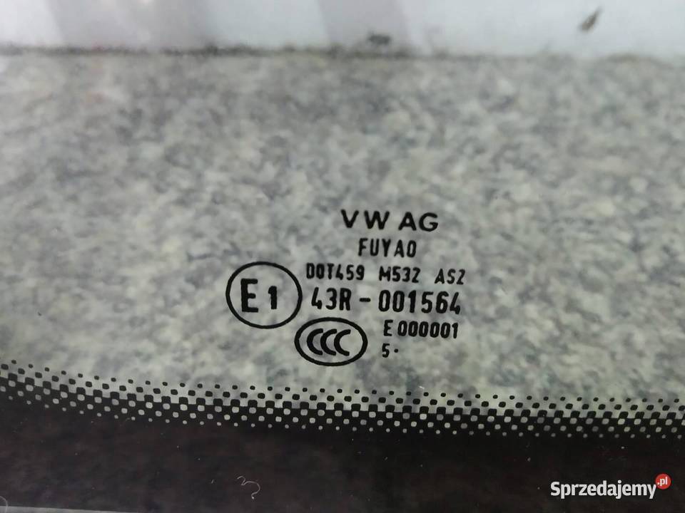 SZYBA DRZWI PRAWY TYŁ UCHYLNA 16 R 5D HB FUYAO