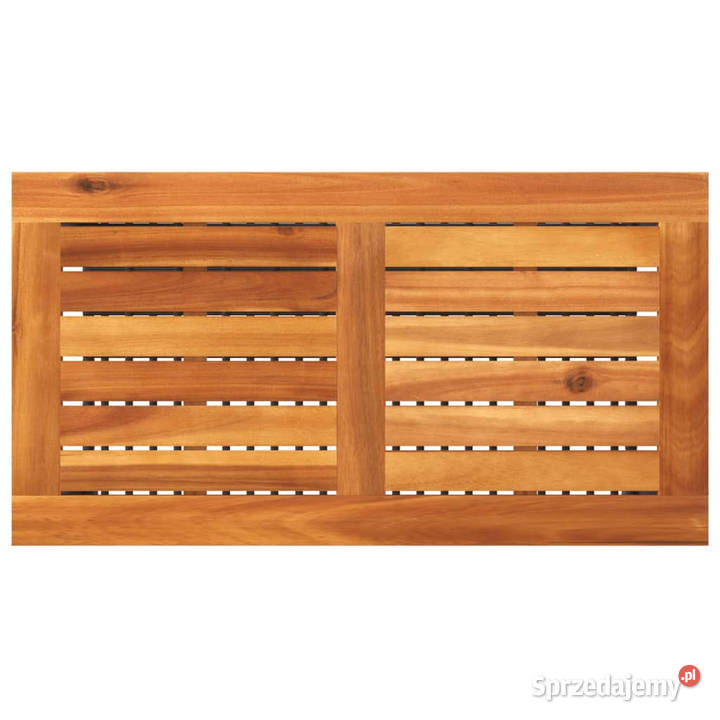 Stolik ogrodowy czarny 70x38x42 polirattan i Warszawa