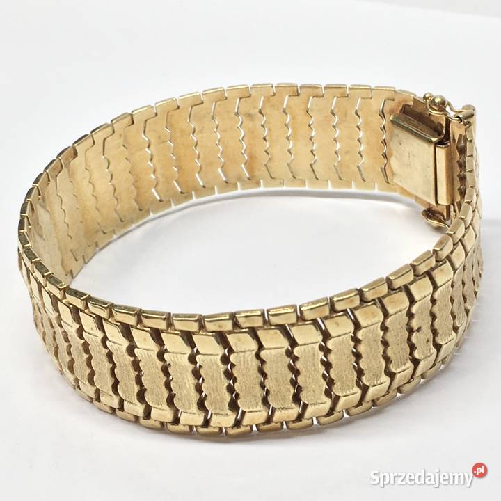 Złota BRANSOLETKA damska 750 18K cudowna Warszawa
