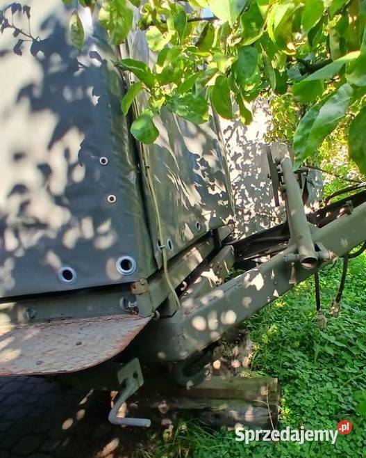 Plandeka na przyczepę jednoosiową 15T z wojska Militaria łódzkie Skierniewice