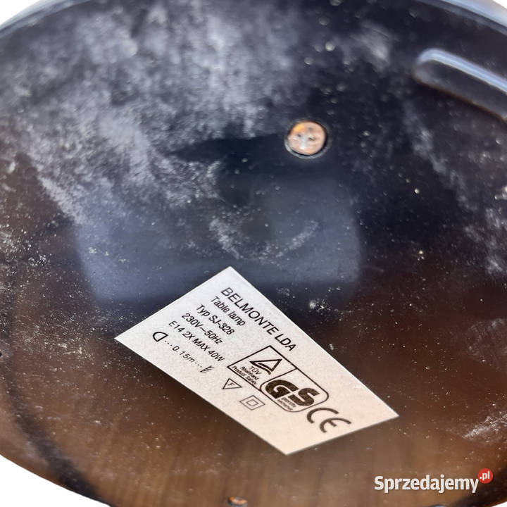 Lampa stołowa z kryształowym kloszem BELMONTE Warszawa