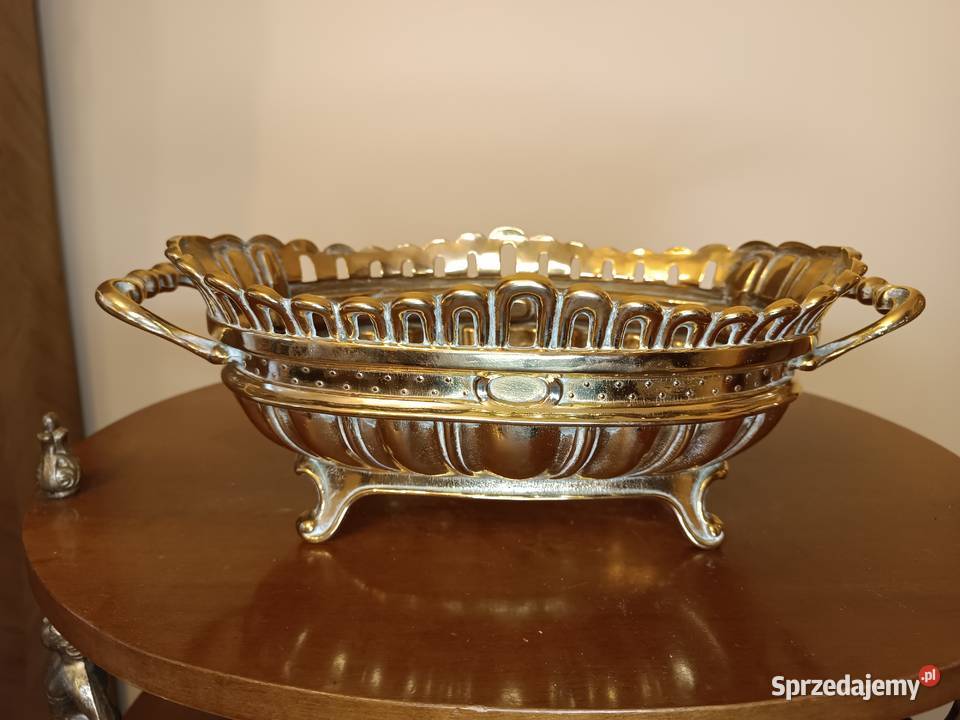 Patera ozdobna mosiądz Budzyń