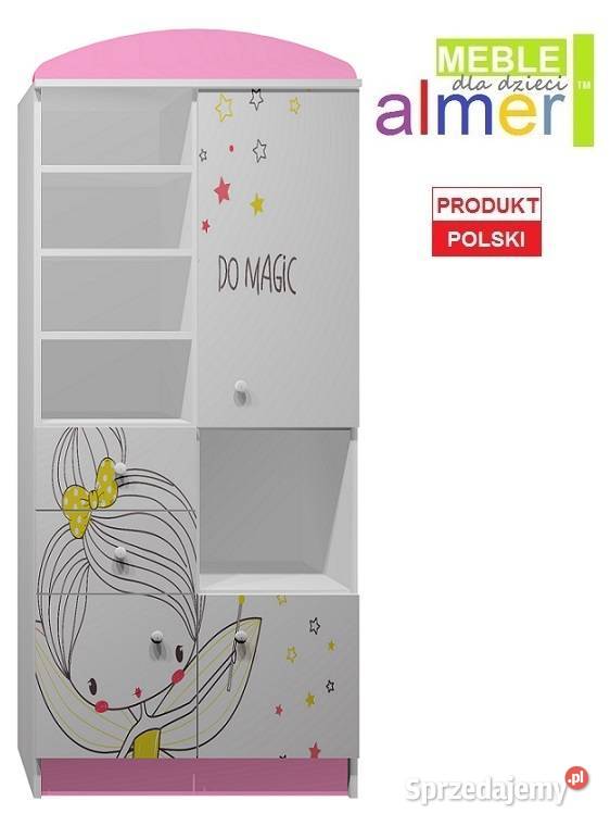 WRÓŻKA 3 N5 regał dziecięcy 80x40 w190 Meble