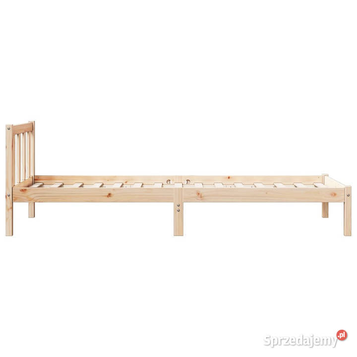Dłuższe łóżko bez materaca lite drewno sosnowe 85cm Warszawa