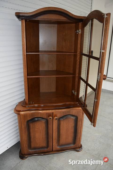 witryna narożna dębowa nowa Olsztyn sprzedam