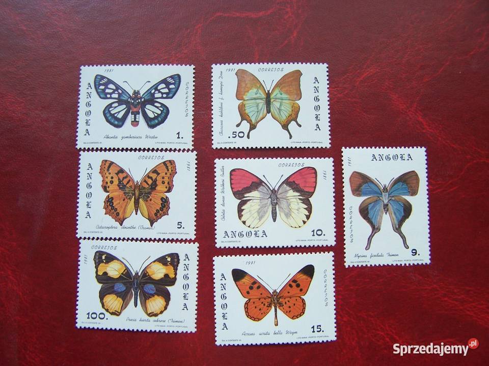 Angola 1981 MNH Mi 66369 Fauna Owady Motyle