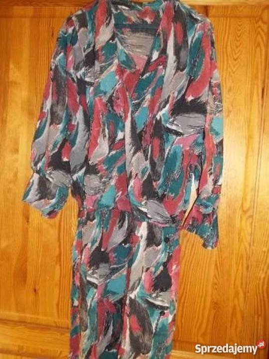 Sukienka kolorowa MCienka bawełna długi łódzkie Łódź