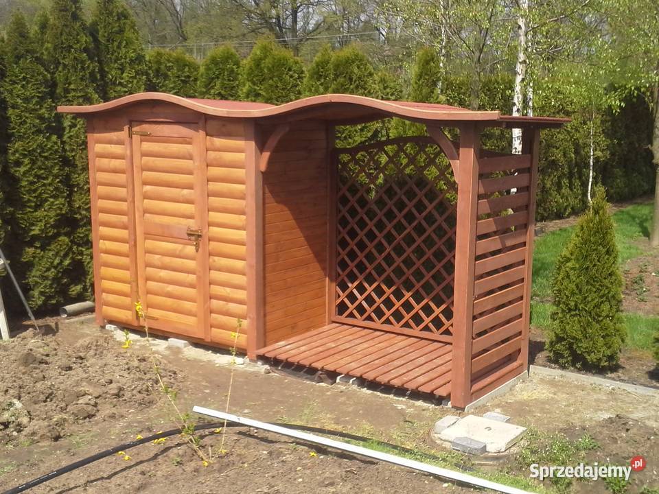 Drewutnia 19x11m z dach fala domek 2x11m półbal śląskie