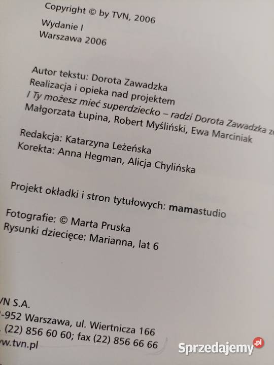 Super niania Dorota Zawadzka książki pierwsze Książki i Podręczniki sprzedam