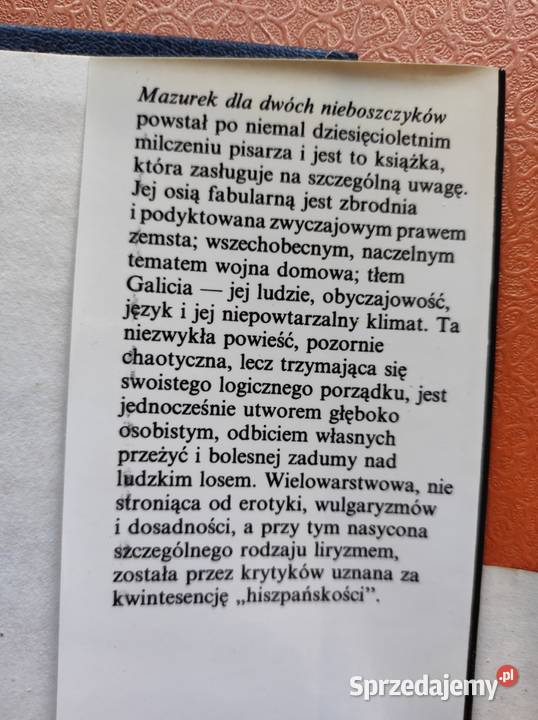 Camilo Jos Cela Mazurek dwóch nieboszczyków Kielce