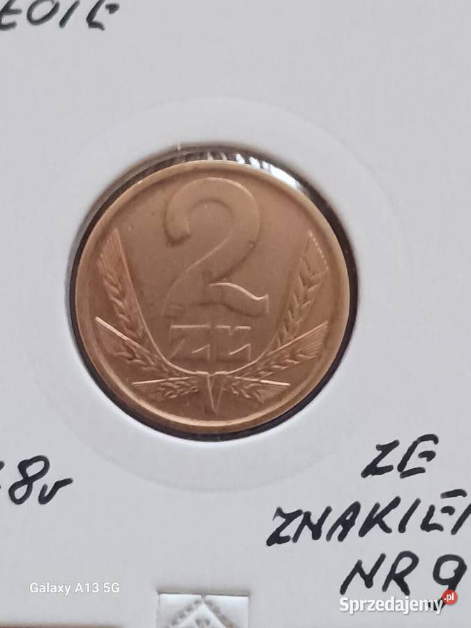 2 złote 1978 r ze znakiem mennicy 9 najniższy wielkopolskie