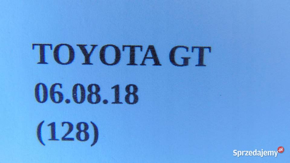 CZUJNIK UDERZENIOWY TOYOTA GT86 Układ elektryczny wielkopolskie Nowy Tomyśl