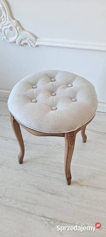 Stylowa pufa podnóżek stołek taboret Ludwik Szczecin
