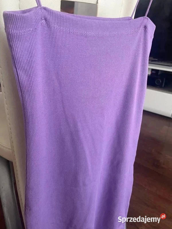 Nowa sukienka fioletowa dopasowana M lato sexy Bielsk sprzedam
