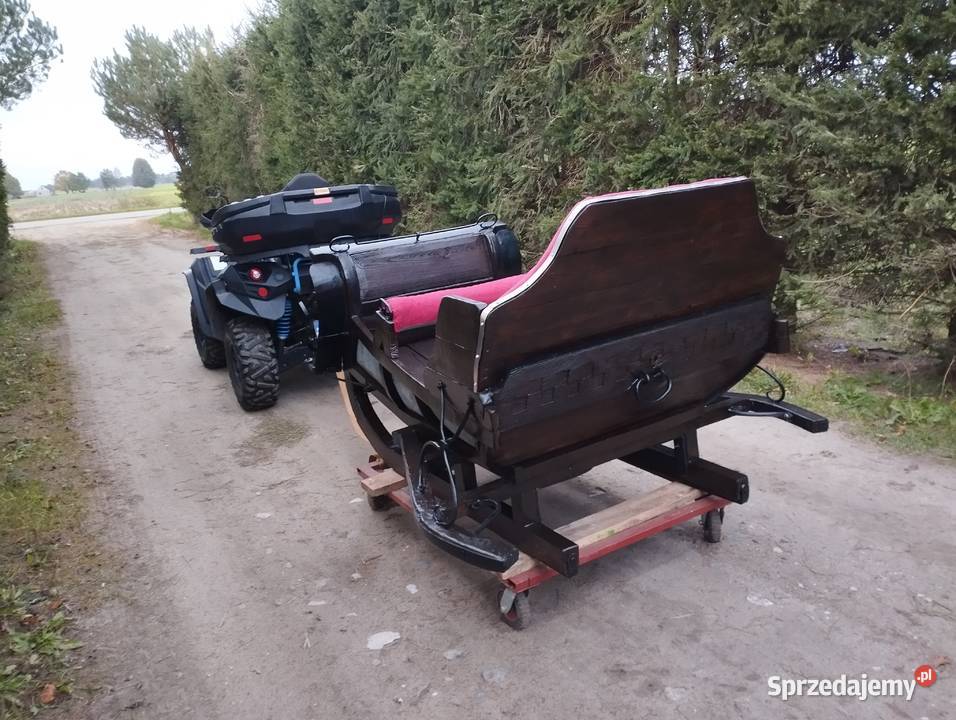 Stare sanie konne tapicerowane Węgrów
