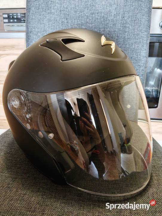 Kask otwarty Scorpion Exo220 czarny mat Kaski Bytów