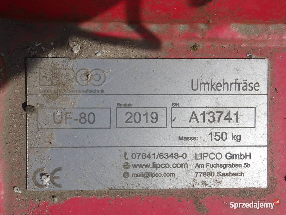 Glebogryzarka do ciągnika jednoosiowego Lipco