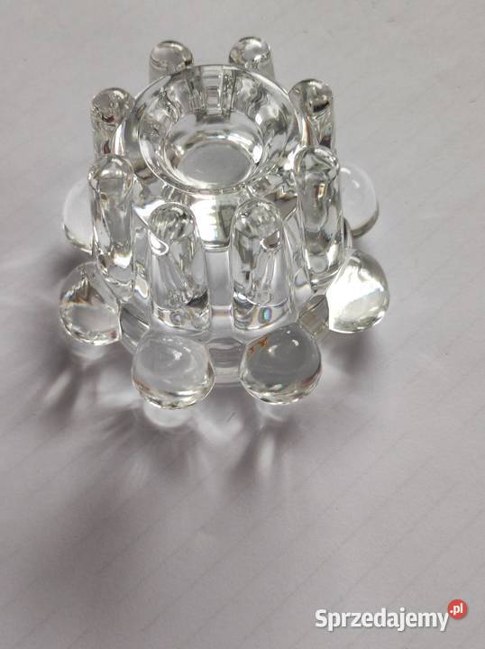 kryształowy świecznik ozdobny vintage francuski Kielce