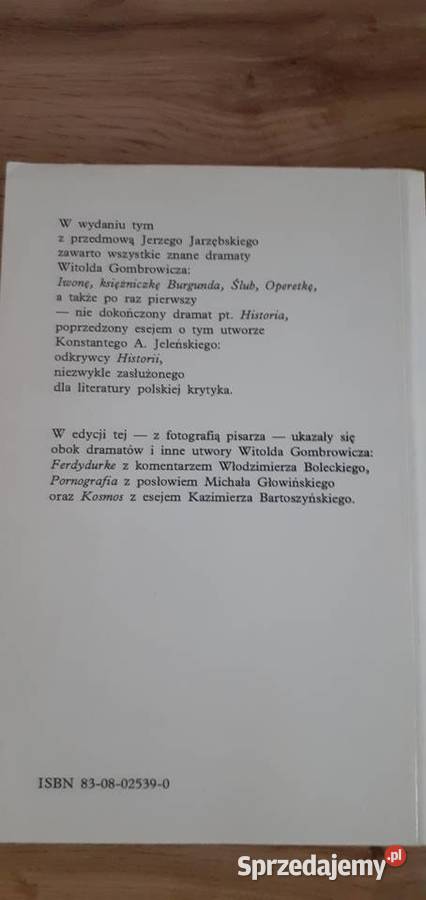 Witold Gombrowicz Iwona Księżniczka Burgunda i podkarpackie