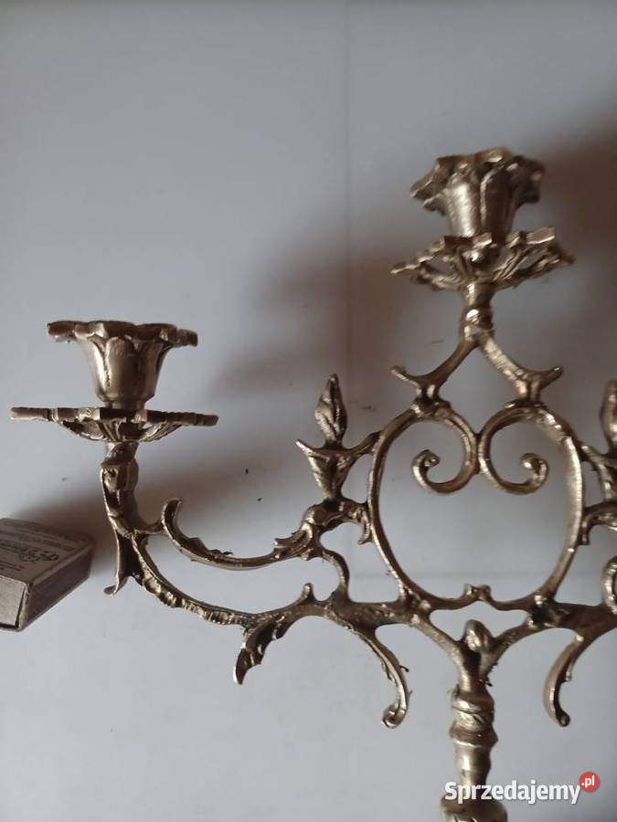 Piękny świecznik mosiężny Poznań sprzedam