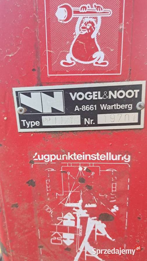 Pług Vogel Noot 4 skibowy Obrotowy małopolskie Myślenice