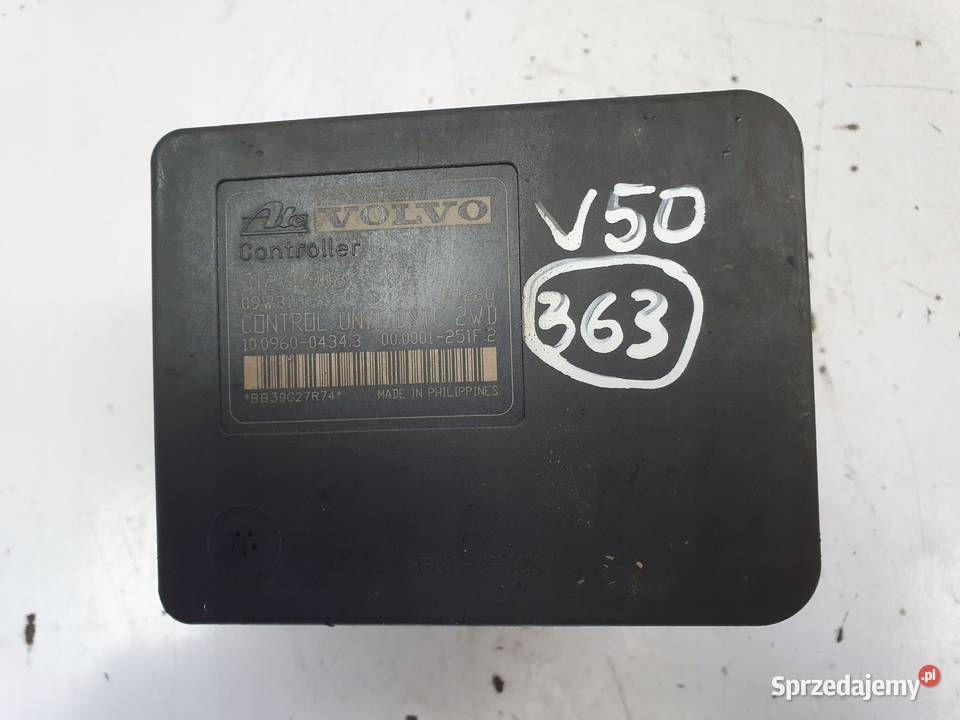 Volvo S40 II V50 POMPA ABS hamulcowa Sterownik osobowe Układ ABS i ESP Układ ABS i ESP Janów
