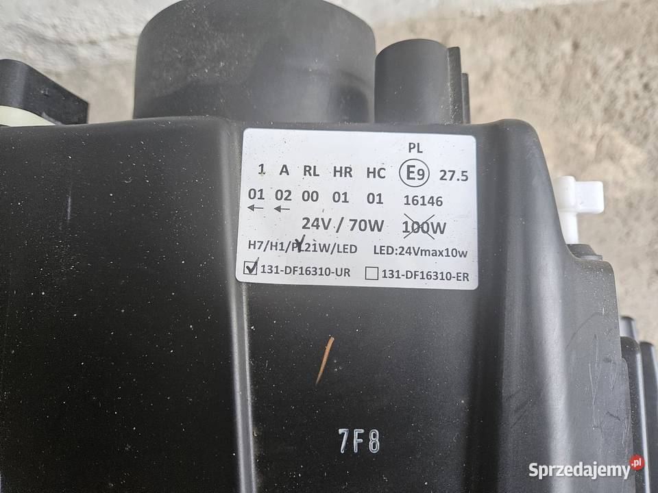 Lampa przednia prawa DAF XF 106 prawe Lampy przednie