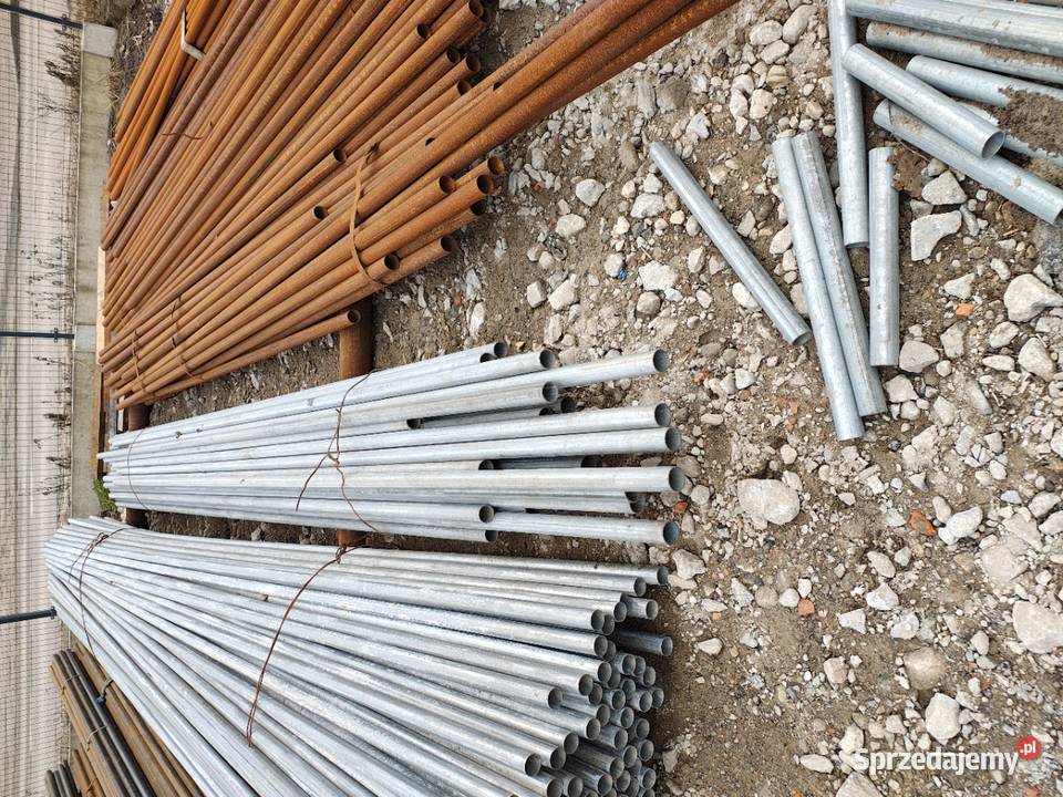 Rura ocynkowane słupki ogrodzeniowe ogrodzenie Leśniakowizna