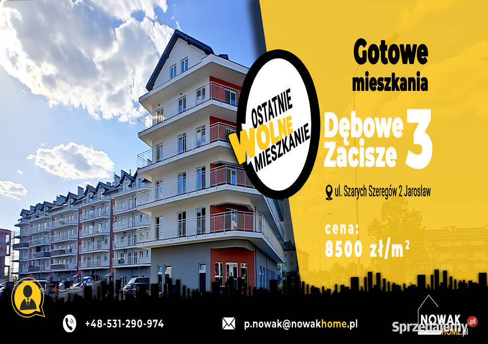 OSTATNIE mieszkanie Dębowe Zacisze 3 Jarosław Sprzedaż
