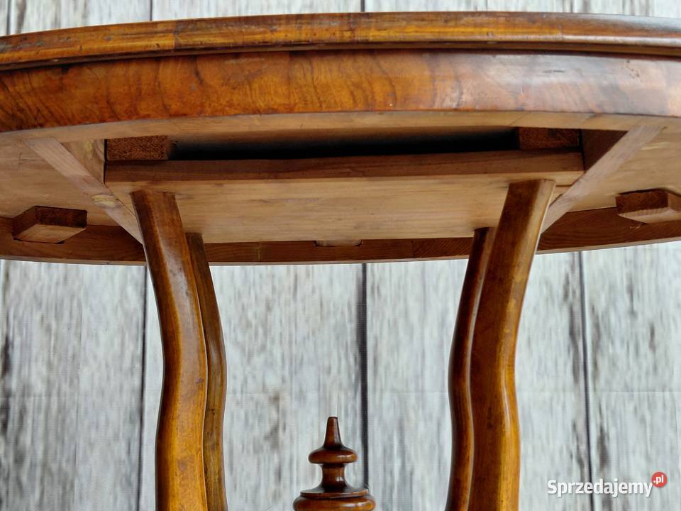 Stolik w typie Ludwika Filipa blat owalny ANTYK Byczyna