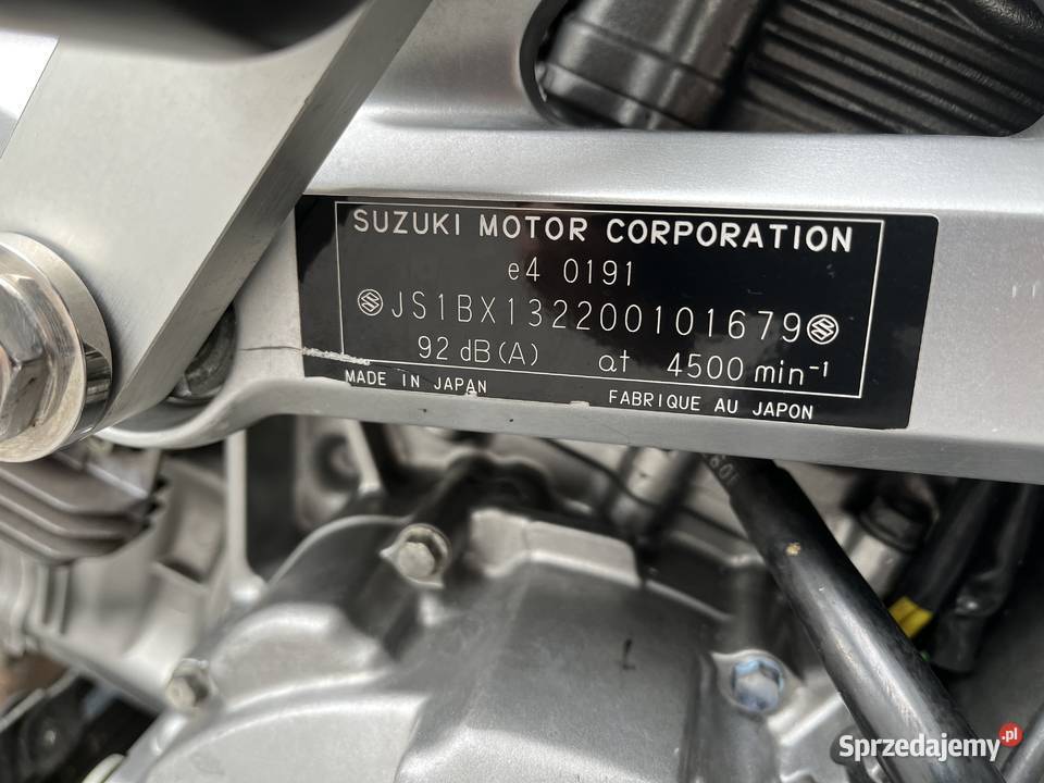Suzuki SV 1000 S 2003 garażowany Grodzisk Mazowiecki