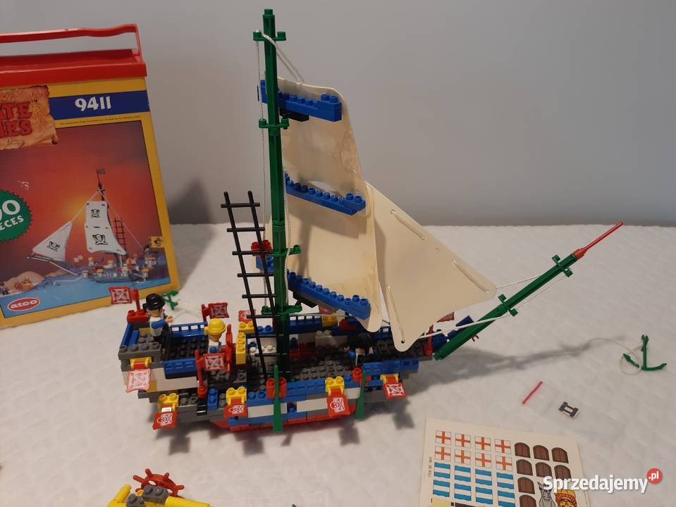 Klocki Atco Statek piracki 9411 290 el Zabawka śląskie Czeladź