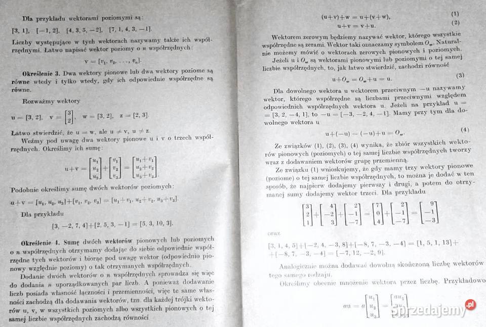 Elementy algebry liniowej Józef Janikowski lubelskie Chełm