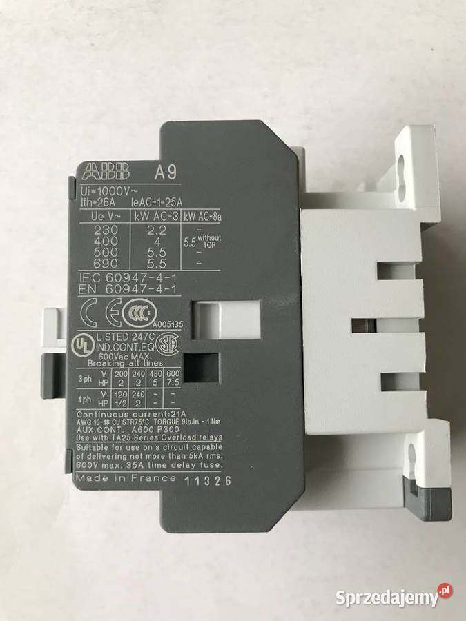 Stycznik ABB A93010 Szczecin