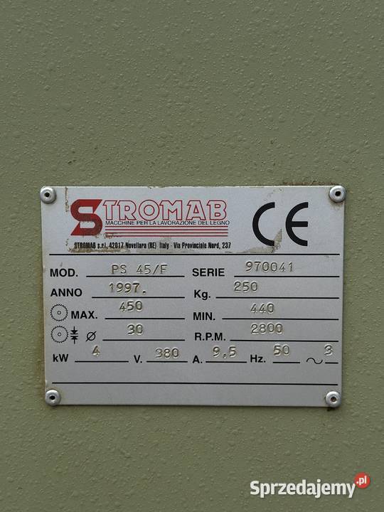 Piła poprzeczna wahadłowa STROMAB 45F 1391 Produkcja Łabuńki Pierwsze