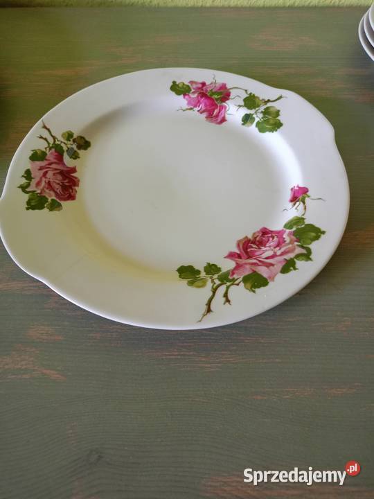 Porcelana Włocławek Komplet deserowy dzbanek do