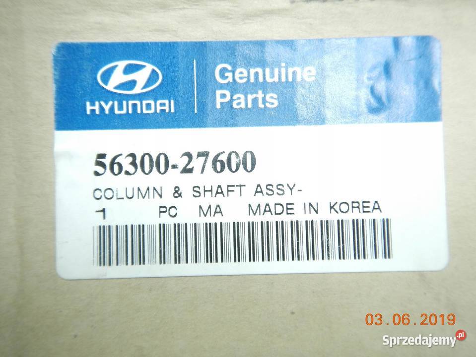 KOLUMNA KIEROWNICZA HYUNDAI TIBURON 9601 Kolumny kierownicze sprzedam