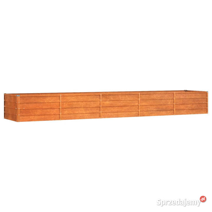 Podwyższona donica rdzawa 400x80x45 stal mazowieckie Warszawa