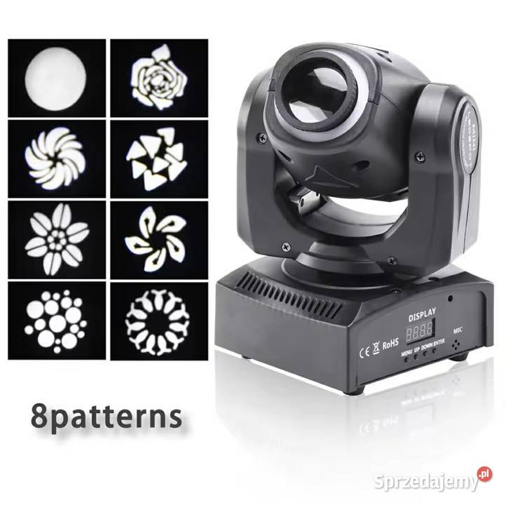 Głowa Ruchoma Led Spot Ring Mała Głowica Nowy Korczyn
