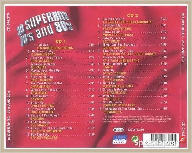 30 Superhits 70s And 80s 2 X CD