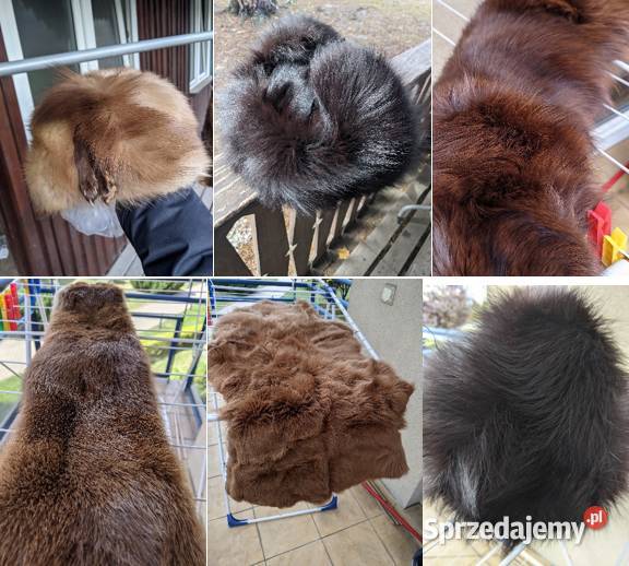 czapka futrzana futro naturalne lis piżmak TANIO Moda i Styl Warszawa