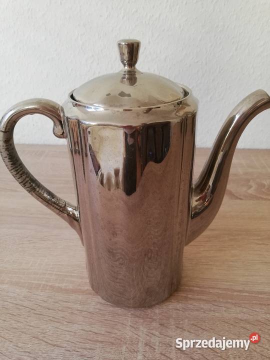 Srebrzona porcelana dzbanek antyk małopolskie Gorlice