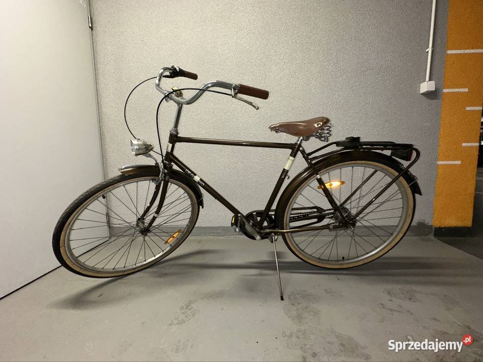 Stylowy zielony rower miejski retro Miejskie Gdańsk