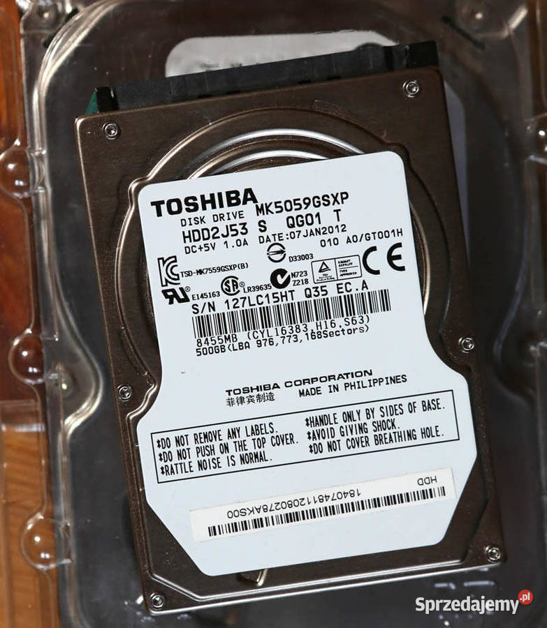 Seagate Barracuda 720012 i Toshiba MK5059GSXP świętokrzyskie Kielce