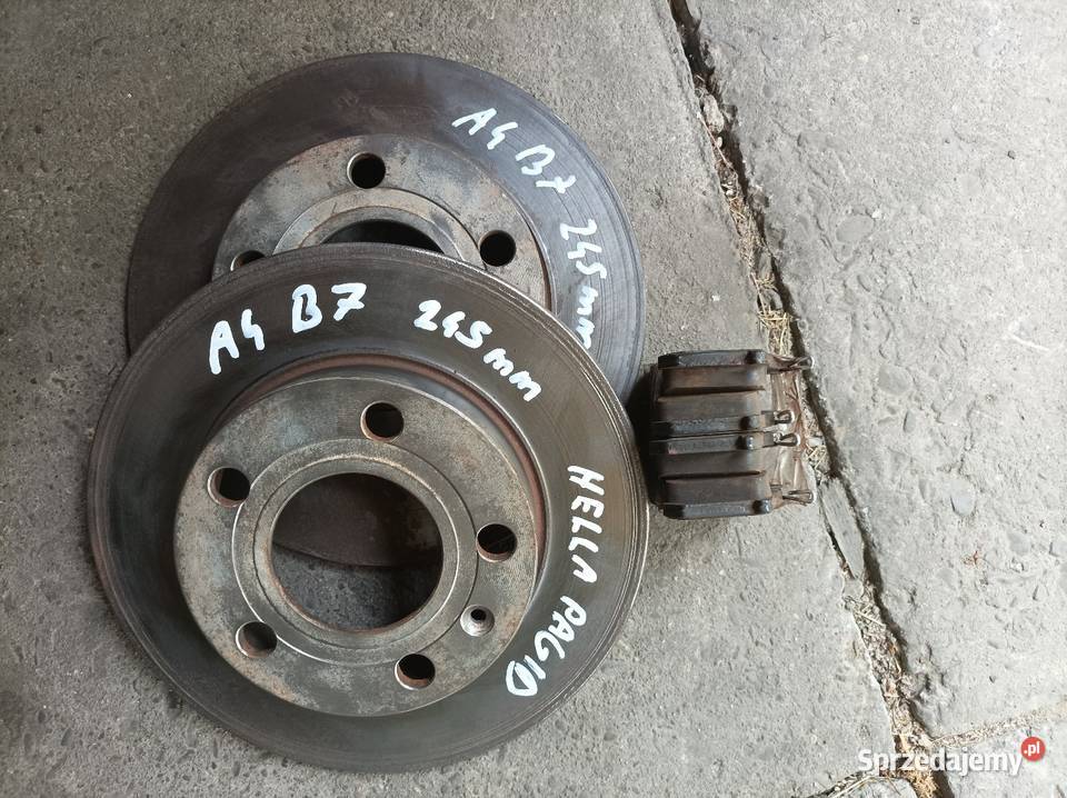 Audi A4 B6 B7 tarcze klocki tył Hella Pagid Skoczów