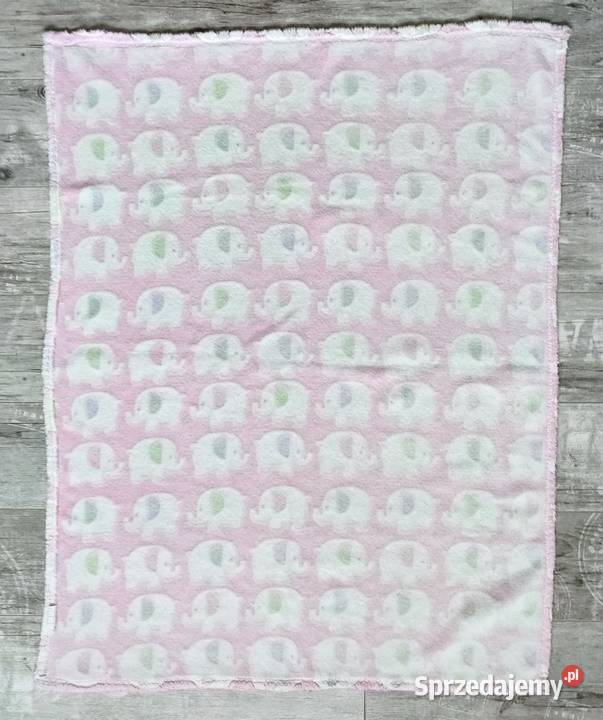 Kocyk słoniki 75x100 TMX Kids różowy Katowice