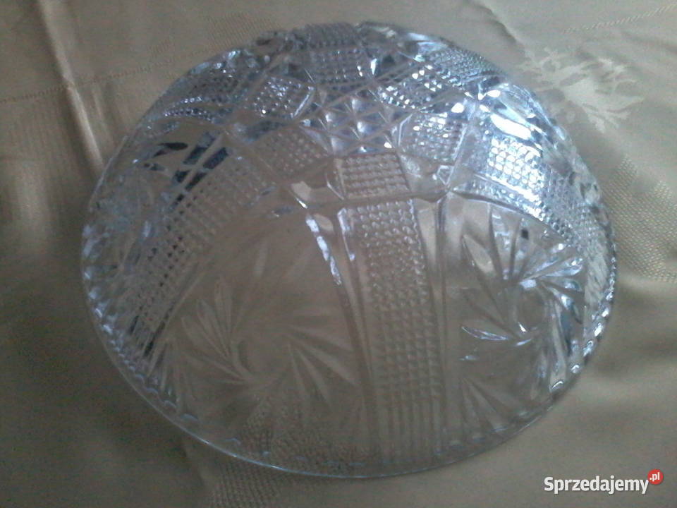 kryształy szkło patera salaterki etc prl